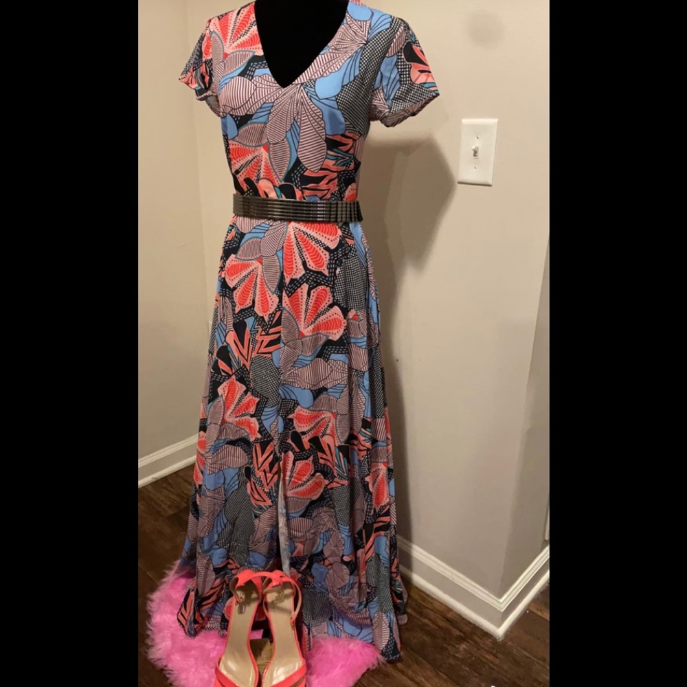 Floral maxi dress.